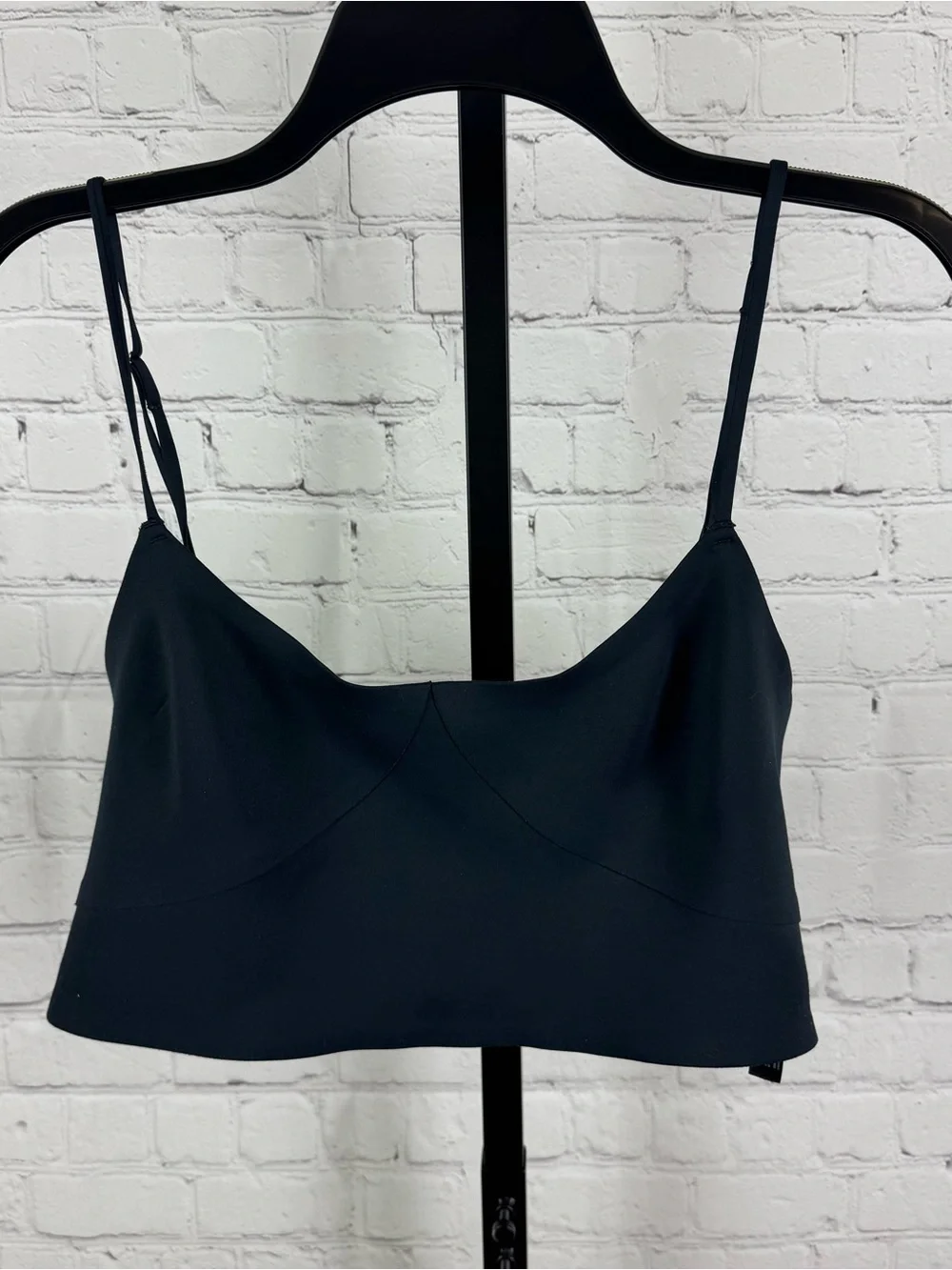 Free People Intimately Brinley Cutout Longline Bralette Black Large